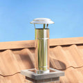 Regenabdeckung Schornstein Silber 20 X 20 X 18 Cm Edelstahl