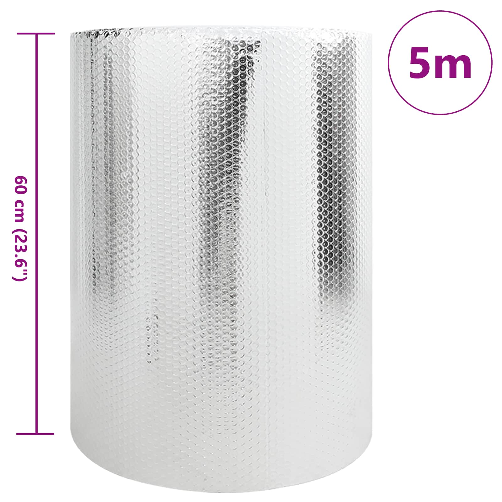 Heizkörper-Reflektorfolie Silber 30 X 0,6 M Polyethylen