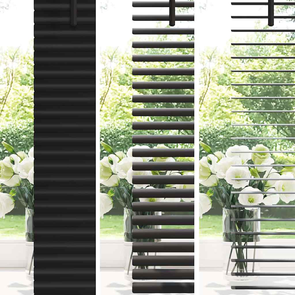 Balkenjalousien 130 X 40 Cm Aluminium Schwarz