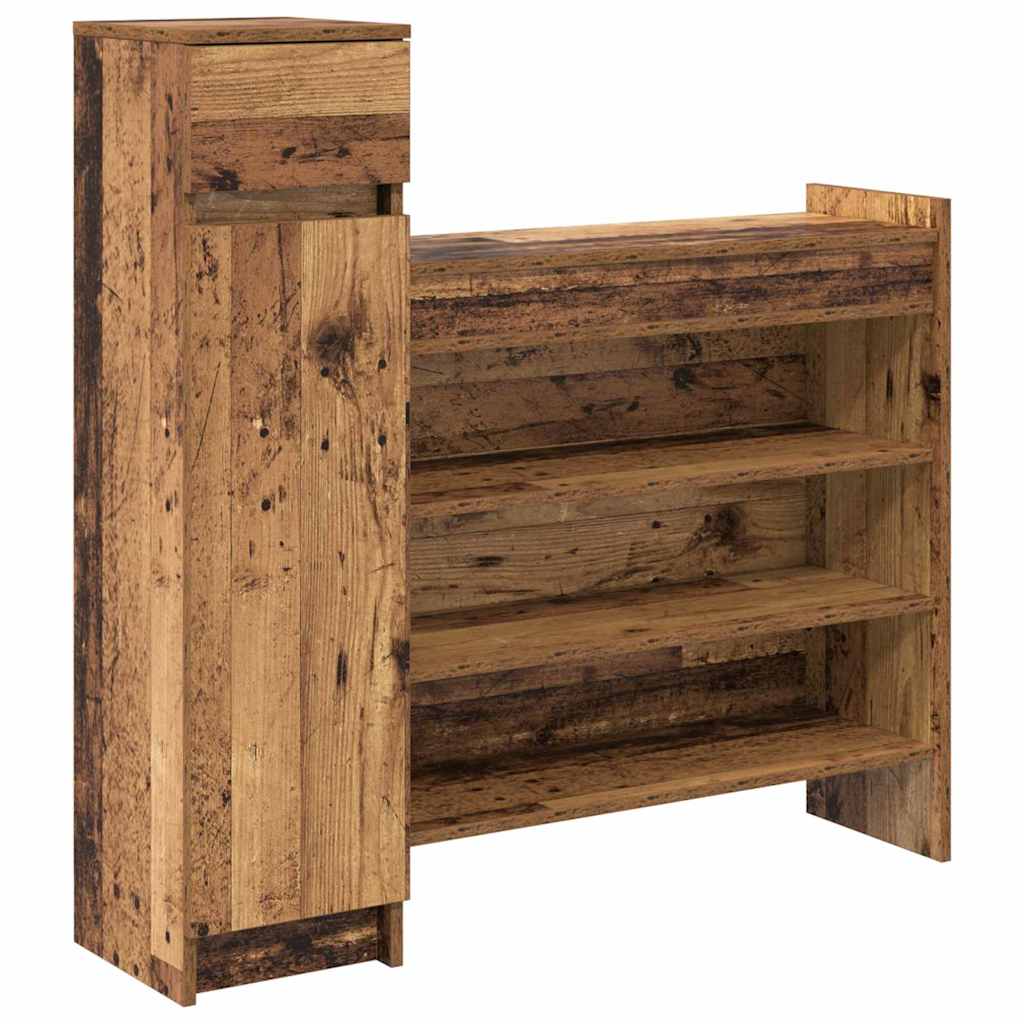 Schuhschrank Mit Tür 100,5 X 28 X 100 Cm Holzwerkstoff