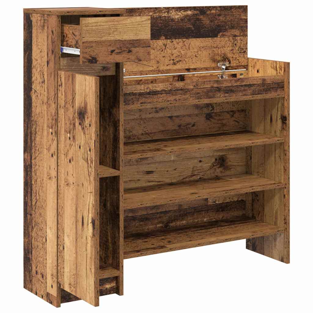Schuhschrank Mit Tür 100,5 X 28 X 100 Cm Holzwerkstoff
