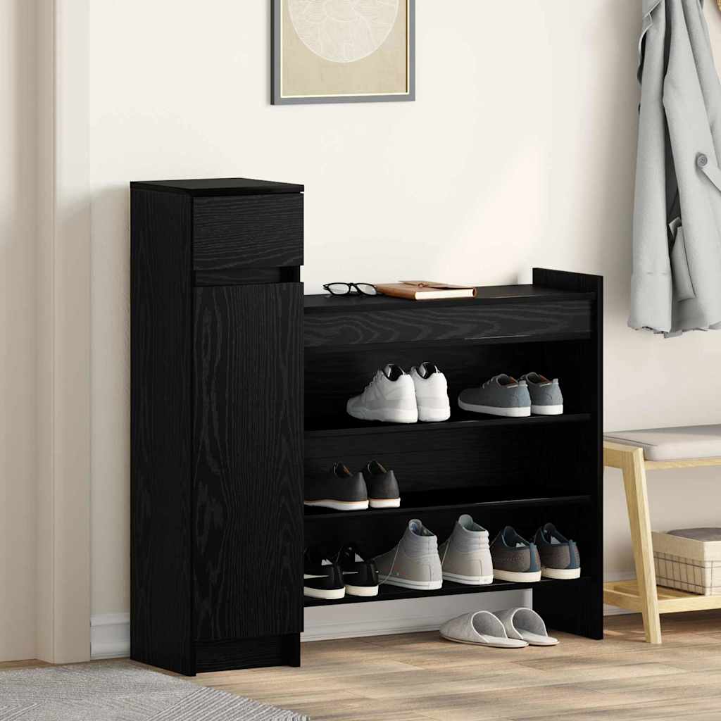 Schuhschrank Mit Tür 100,5 X 28 X 100 Cm Holzwerkstoff