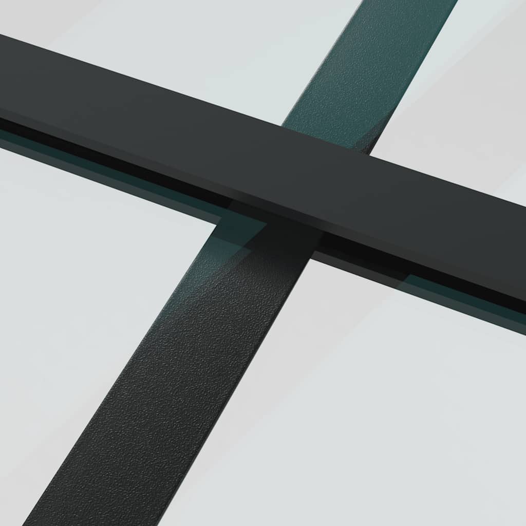 Schiebetür Mit Beschlag 76X205 Cm Esg-Glas Schwarz