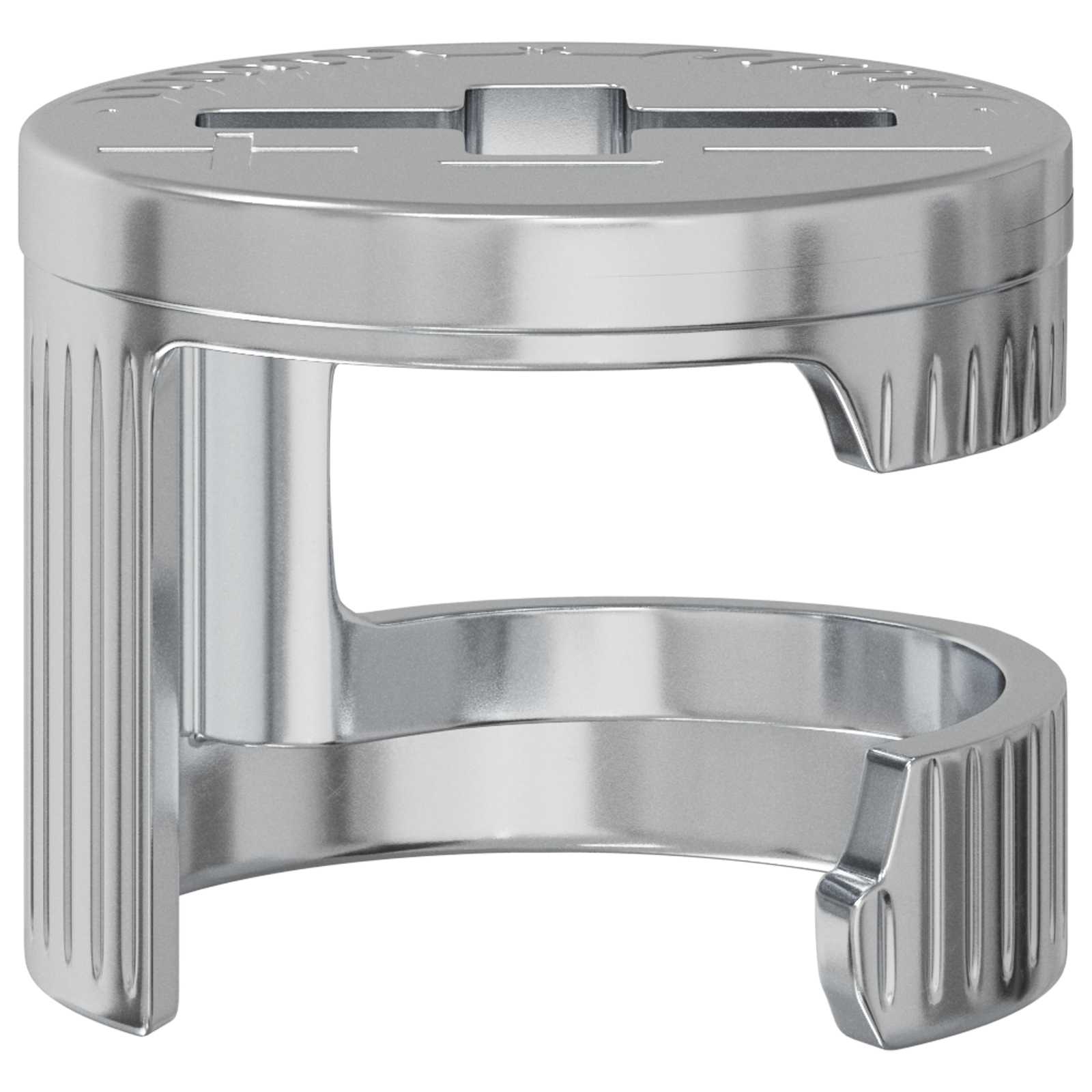 Zapfenschloss-Muttern 2 Pcs Silber Metall