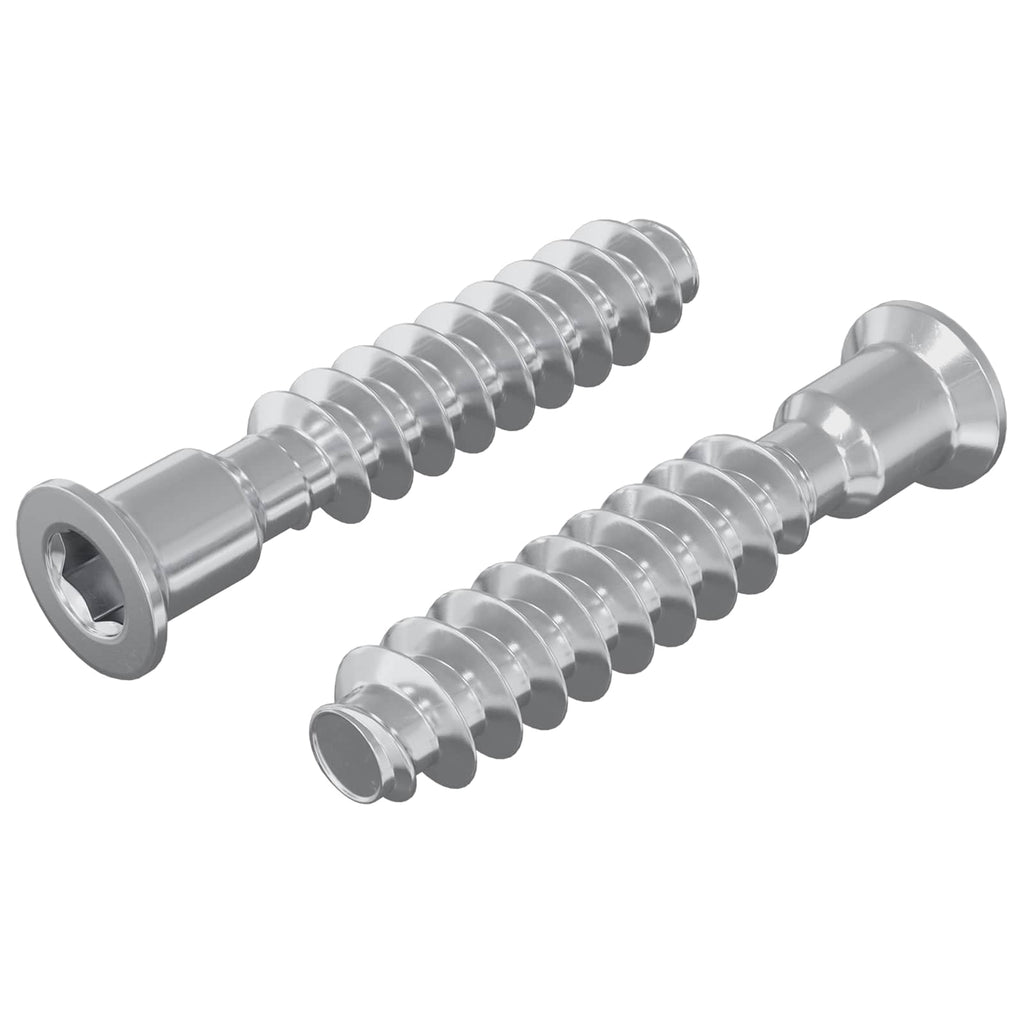 Kopfschraube 2 Pcs Silber M7 X 40 Mm Stahl
