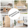 Möbel-Schrauben 2 Pcs Silber Stahl