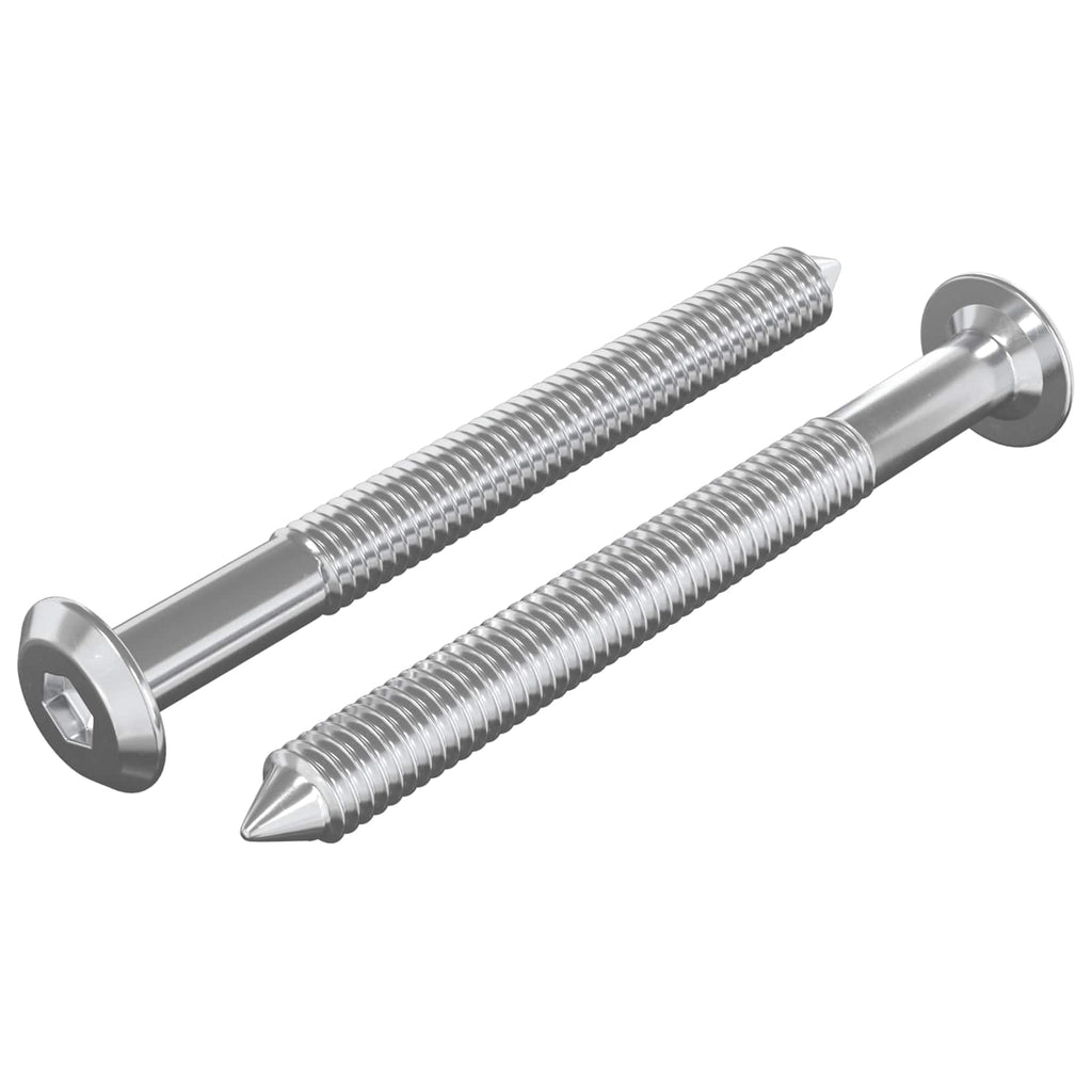 Möbel-Schrauben 2 Pcs Silber Stahl