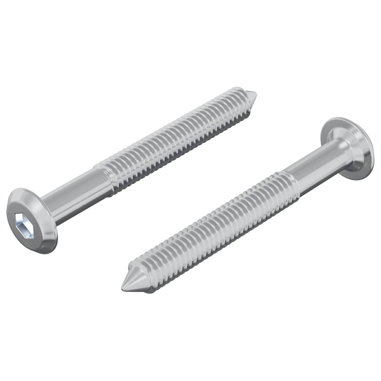 Schraube 2 Pcs Silber Stahl