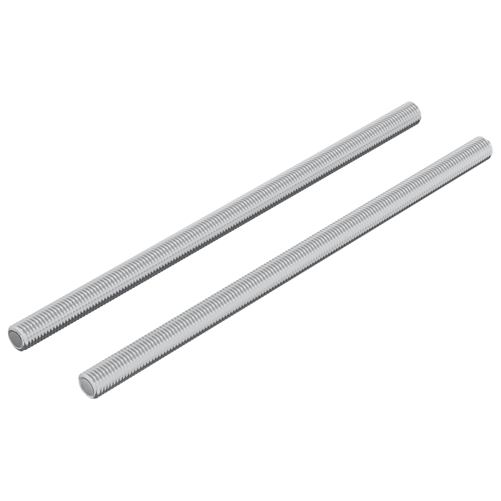 Gewindestange 2 Pcs Silber 6 X 120 Mm Stahl
