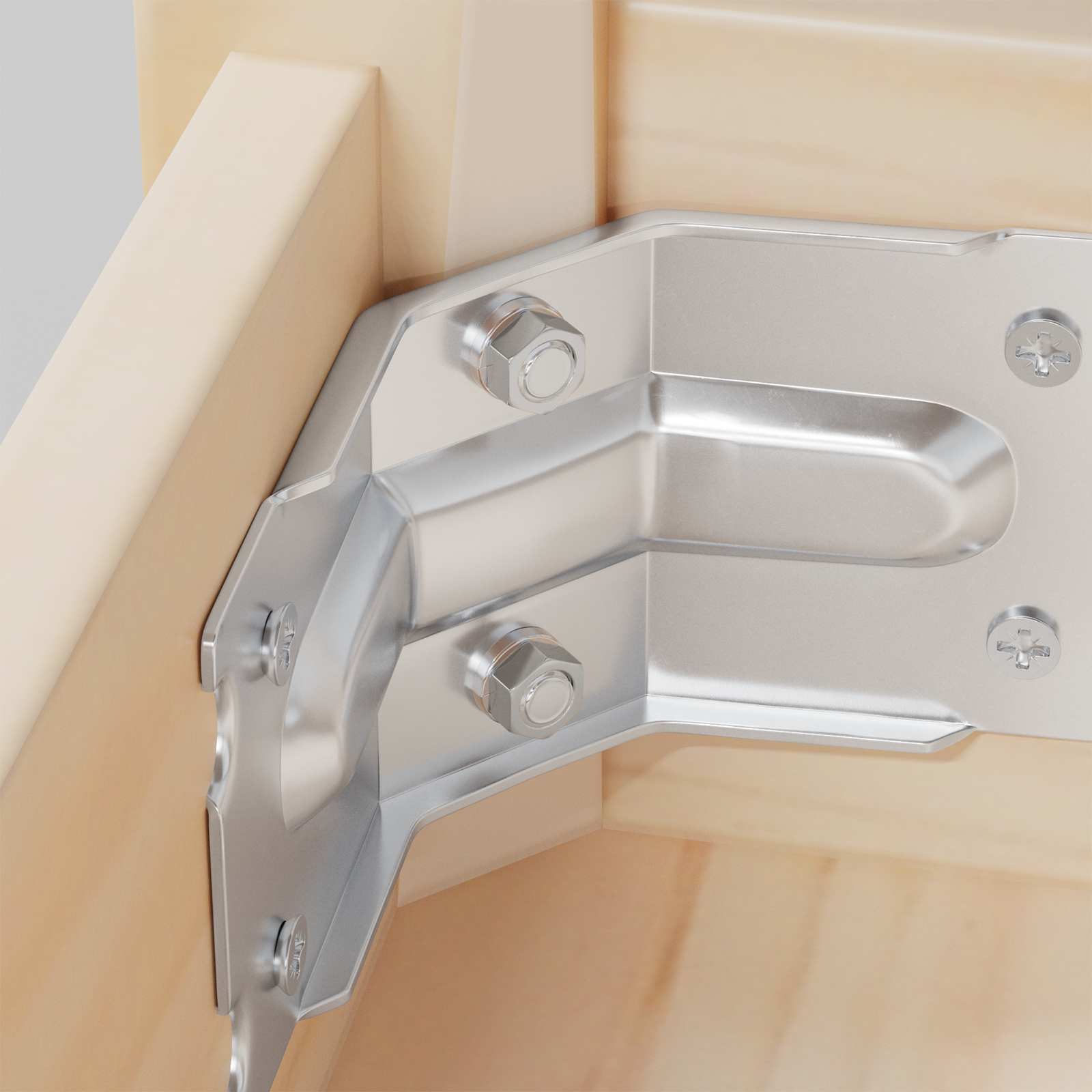 Sechskantmutter 2 Pcs Silber M6 Metall
