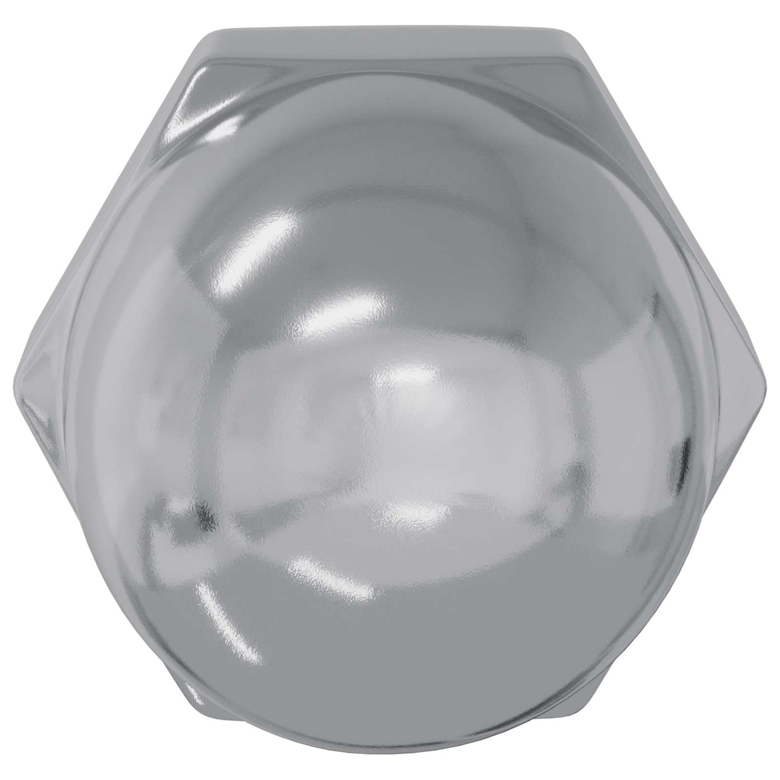 Eichelmuttern 2 Pcs Silber 12,8 X 12,8 X 6,5 Cm Stahl