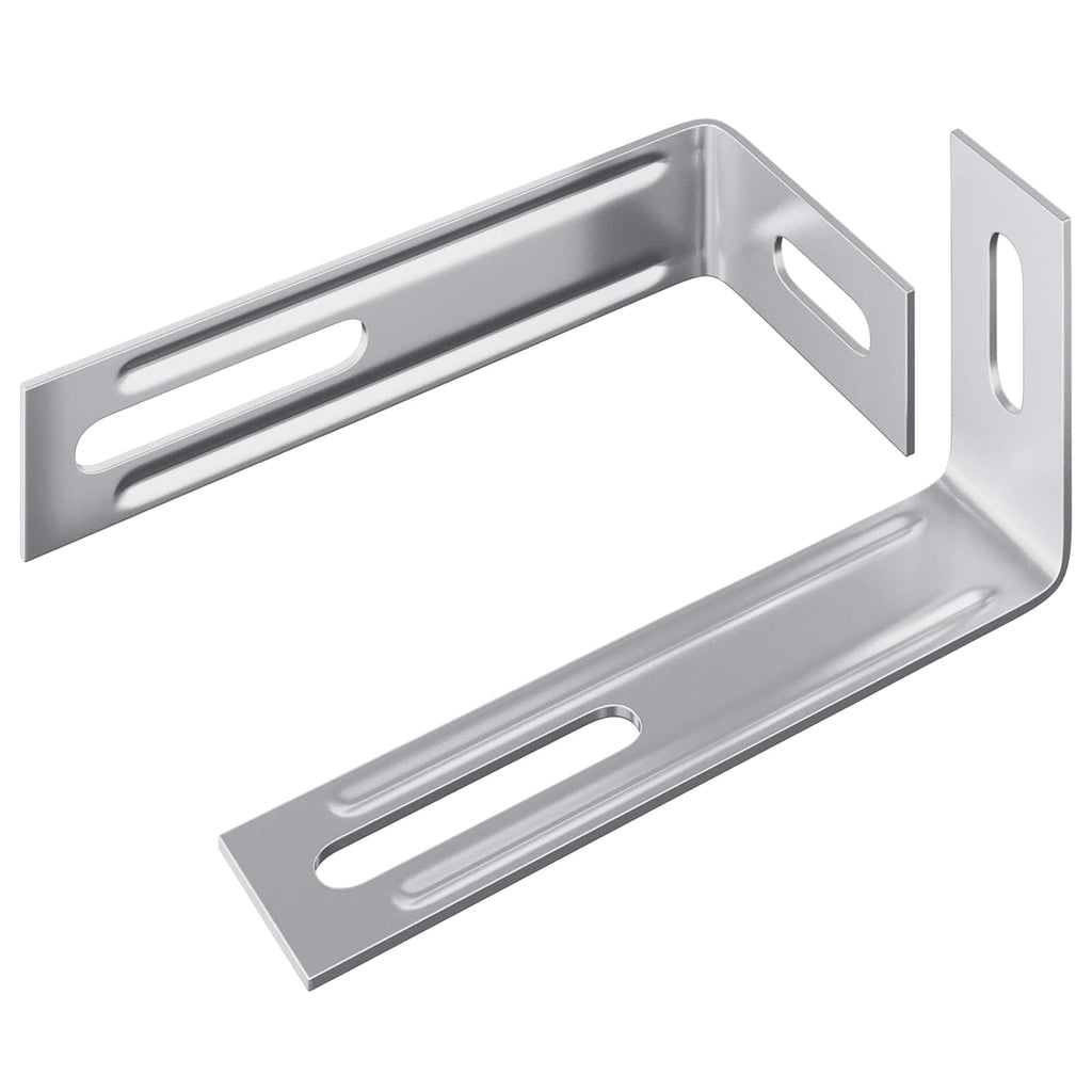 Anti-Kipp-Halterung Uni 2 Pcs Silber 74,5 X 15 X 32 Mm Eisen