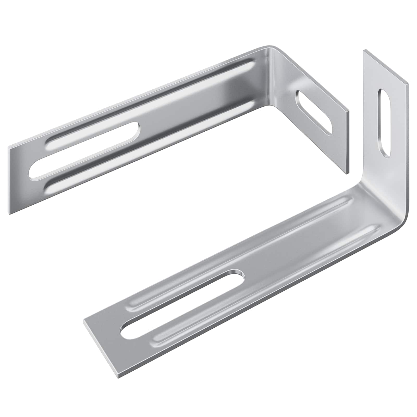 Anti-Kipp-Halterung Uni 2 Pcs Silber 74,5 X 15 X 32 Mm Eisen