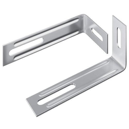 Anti-Kipp-Halterung Uni 2 Pcs Silber 74,5 X 15 X 32 Mm Eisen