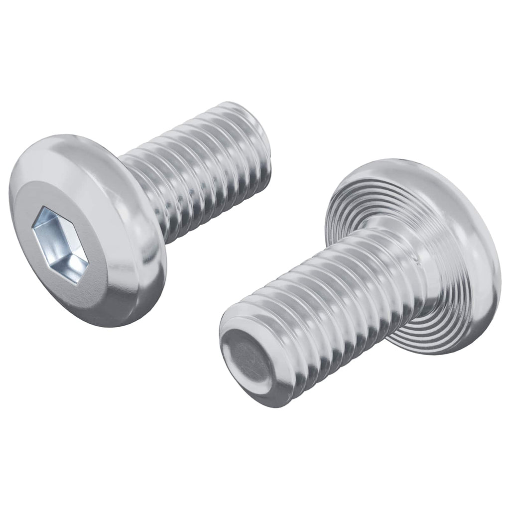 Schraube Mit Sperre Uni 2 Pcs Silber Stahl