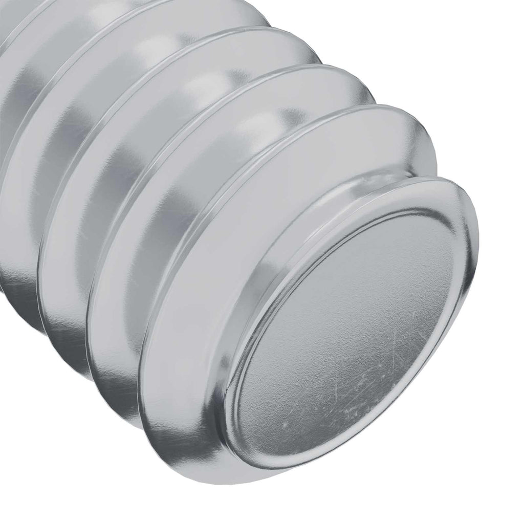 Kopf-Sicherungsschraube 2 Pcs Silber Stahl