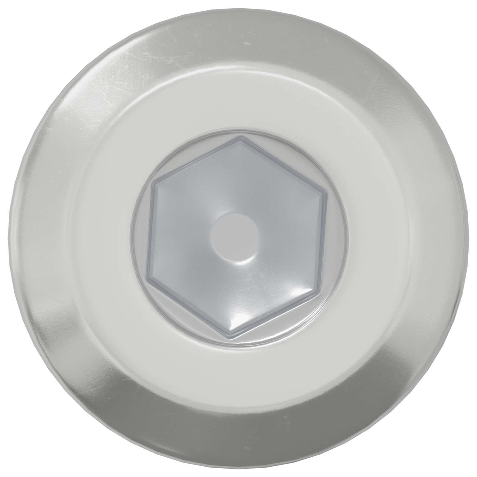 Kopf-Sicherungsschraube 2 Pcs Silber Stahl