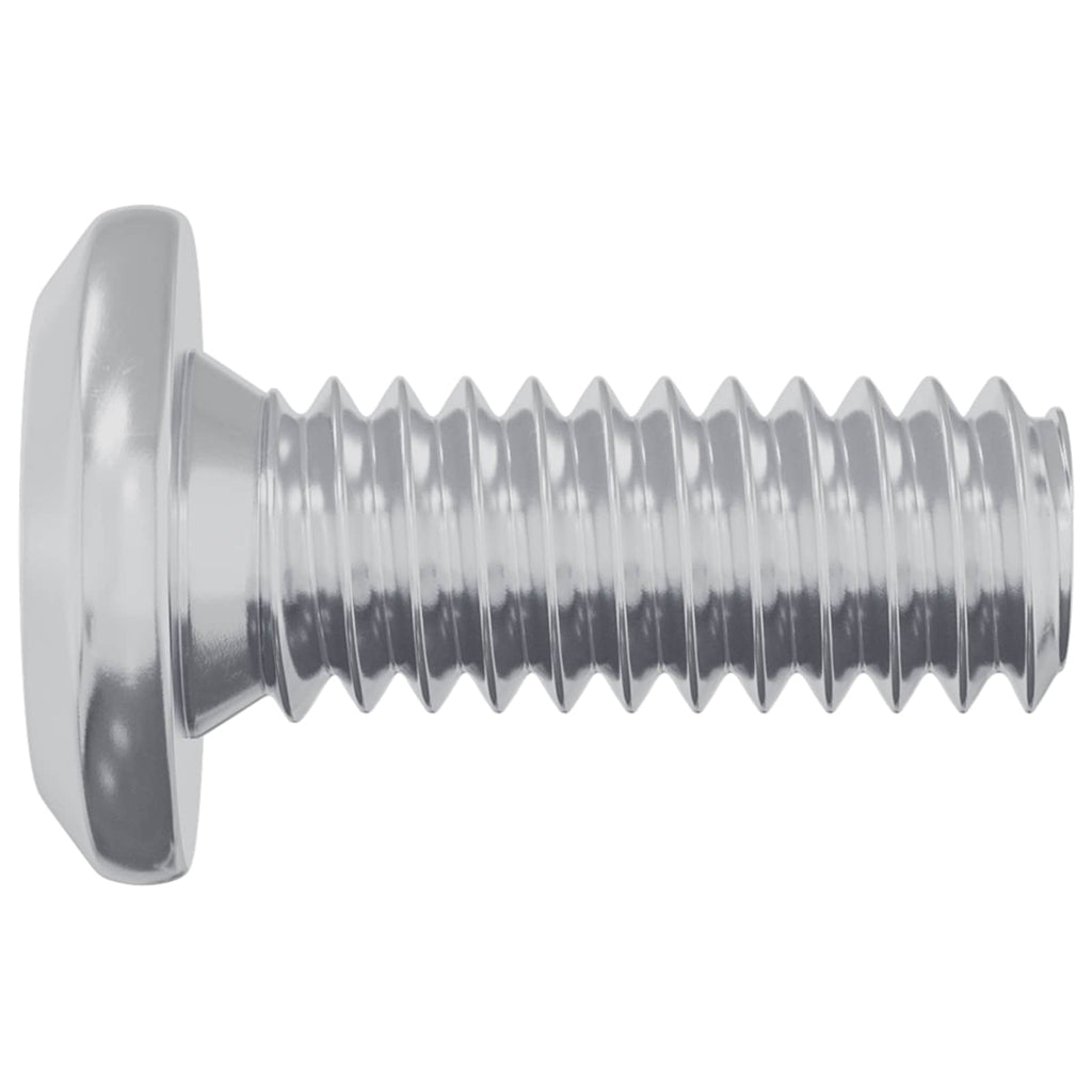 Kopf-Sicherungsschraube 2 Pcs Silber Stahl