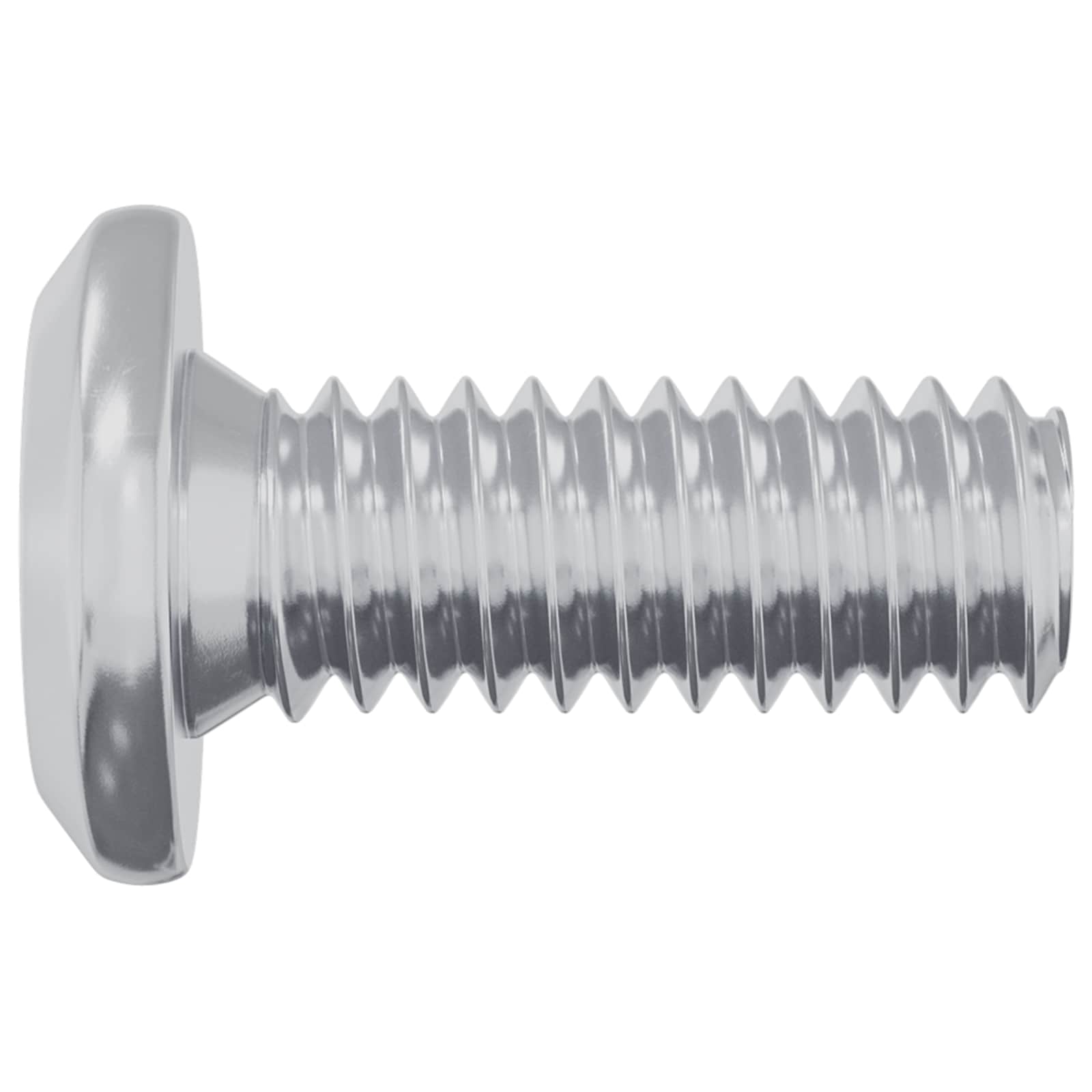 Kopf-Sicherungsschraube 2 Pcs Silber Stahl