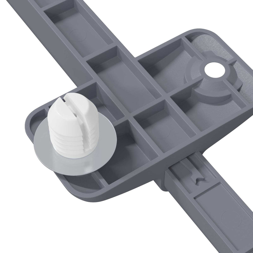 Sanftschließer 2 Pcs Grau 125 X 47 X 15 Mm Pp