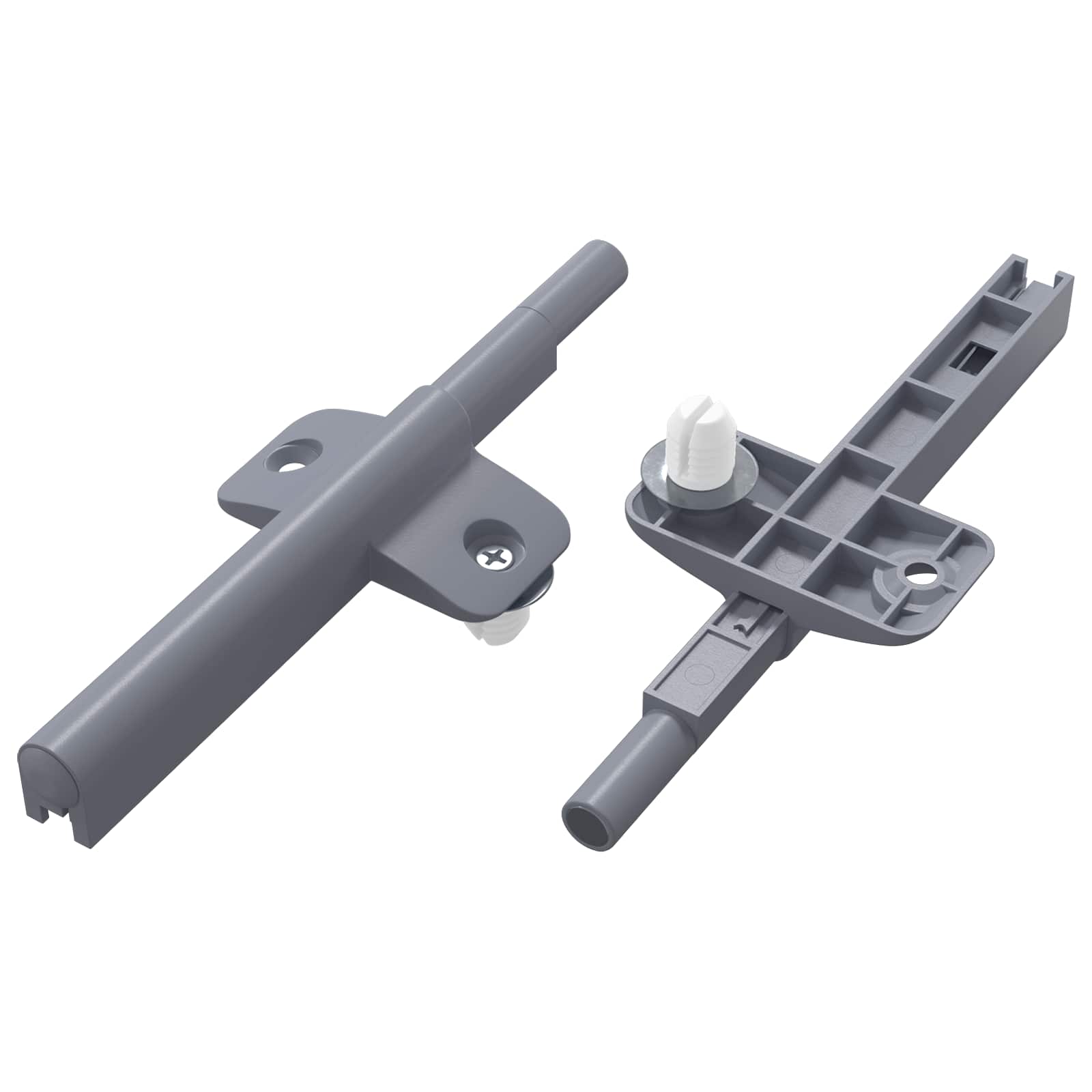 Sanftschließer 2 Pcs Grau 125 X 47 X 15 Mm Pp