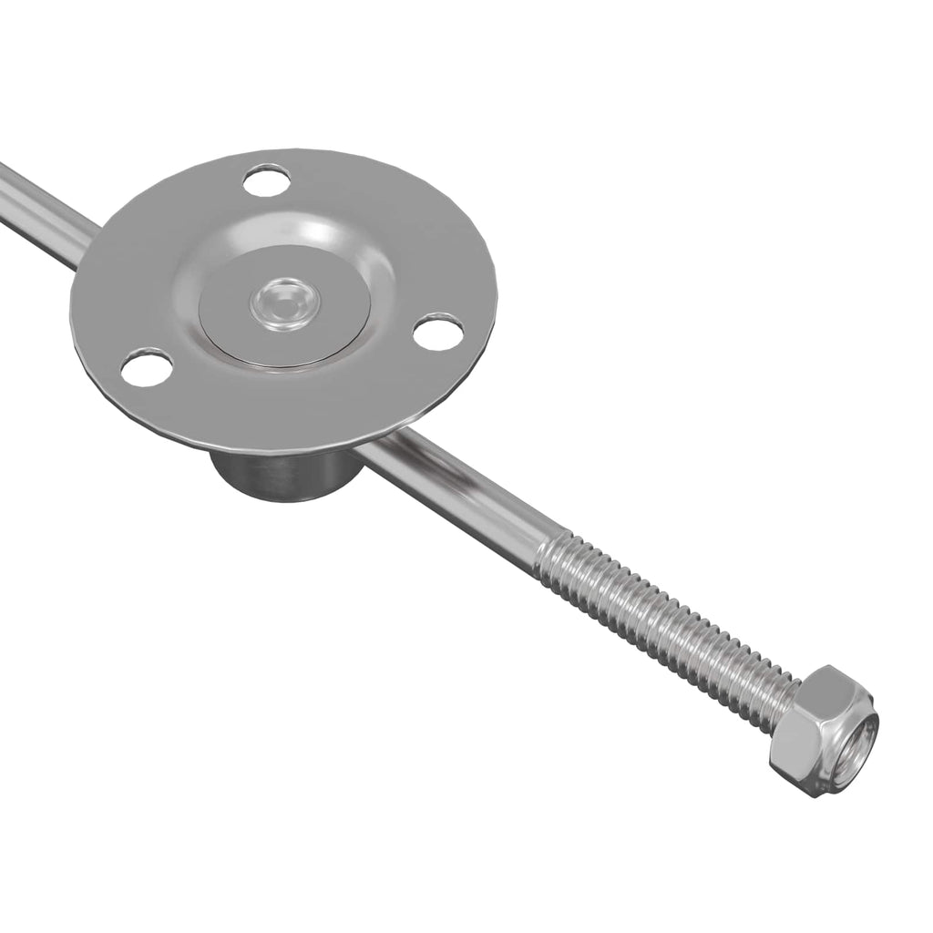 Zugstangen-Scharnier 2 Pcs Silber 190 Mm Eisen