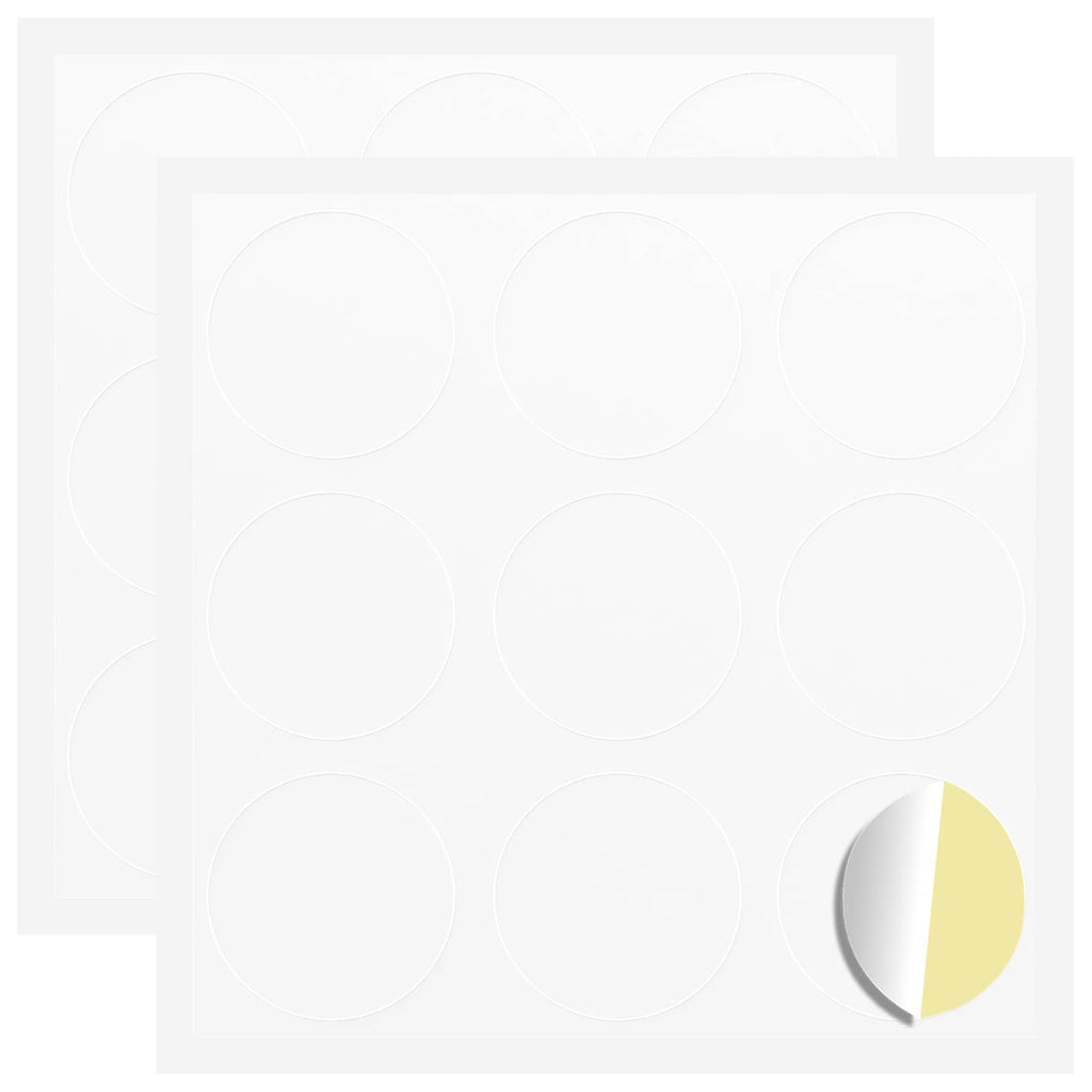 Sticker 2 Pcs Weiß Ø 20 X 0,5 Mm Papier