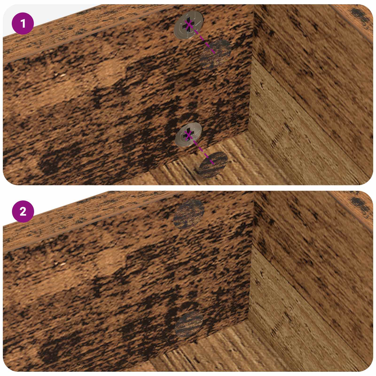 Selbstklebende Schraubenabdeckung 2 Pcs Ø 20 X 0,5 Mm