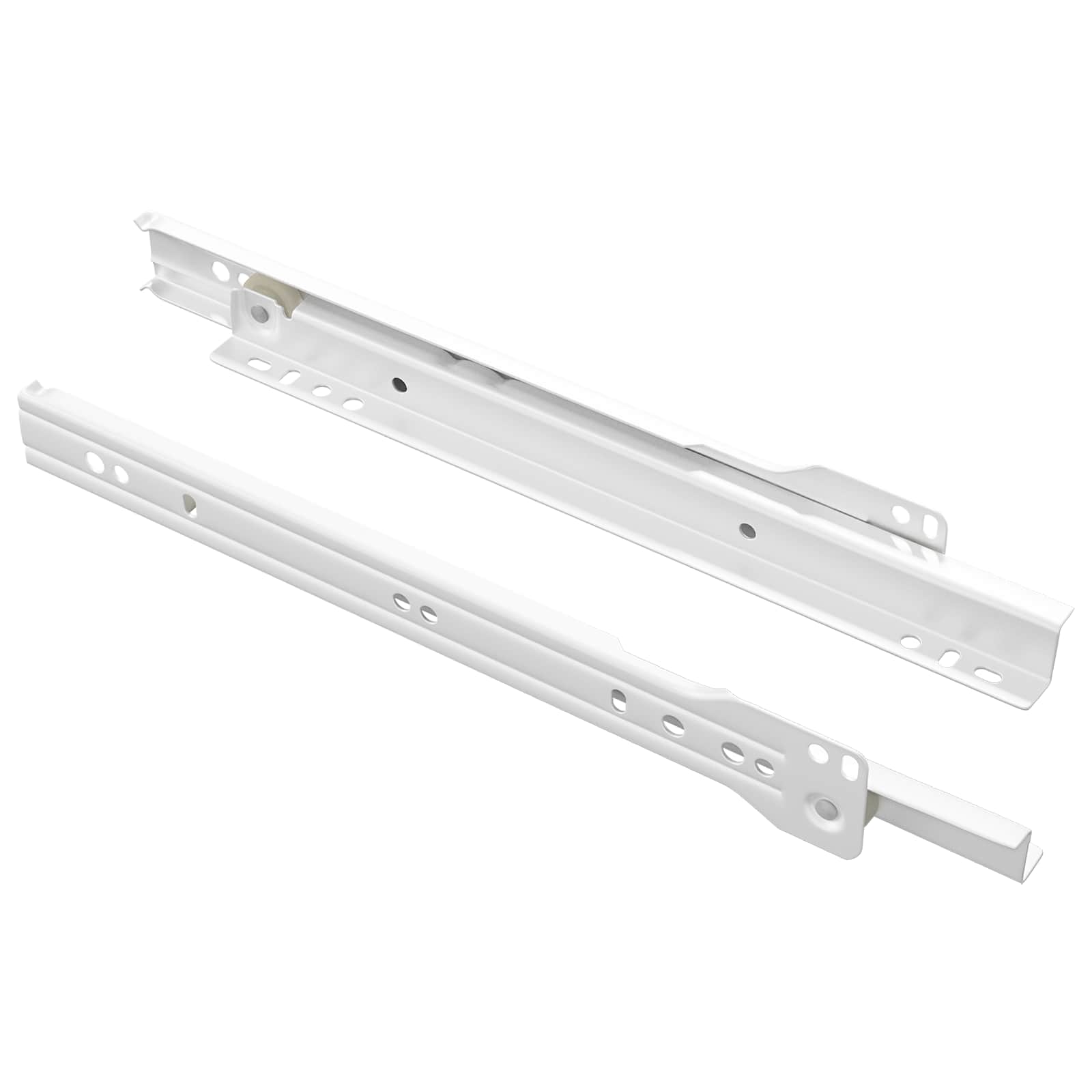 Schubladenschiene 2 Pcs Weiß Stahl