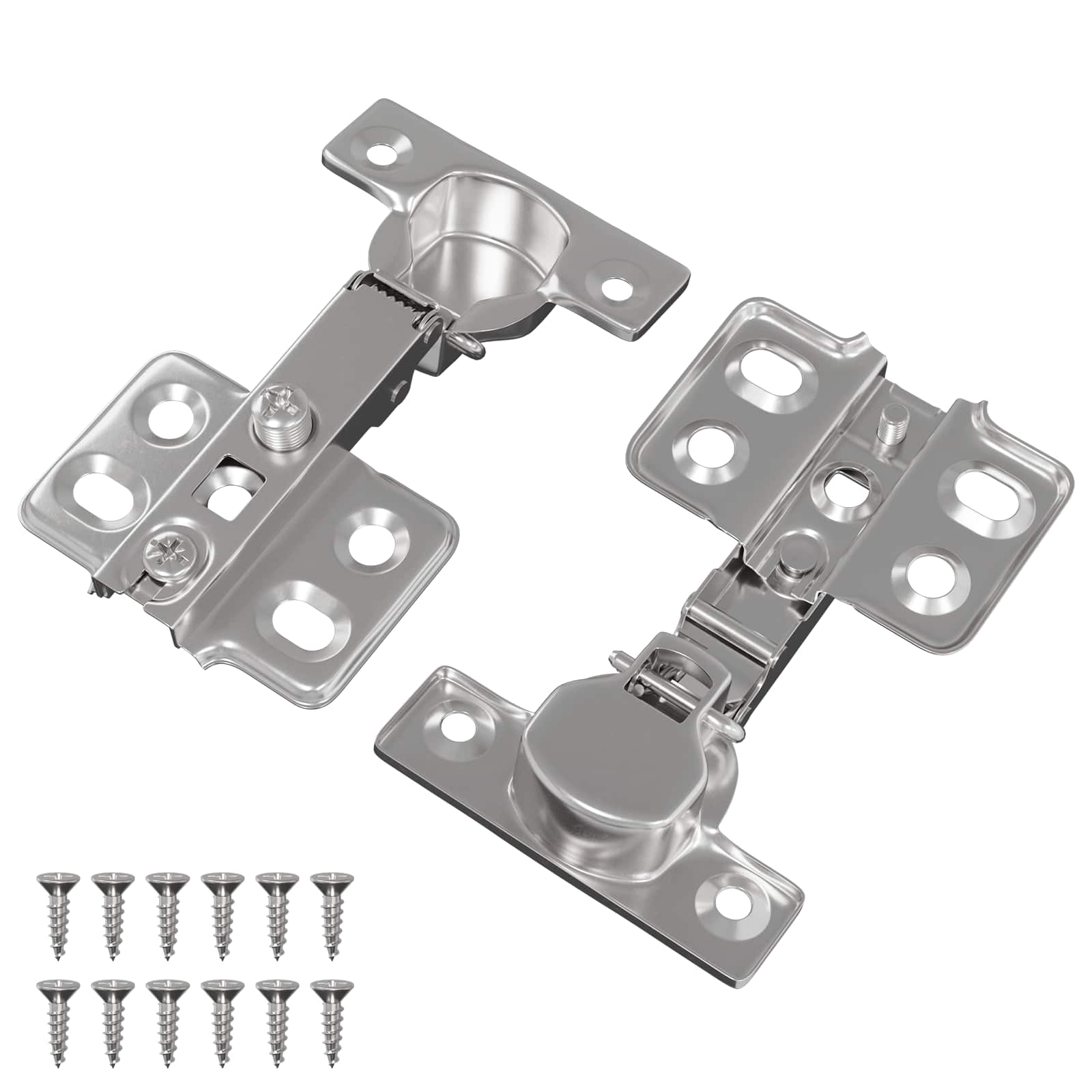 Scharnier 2 Pcs Nickel 85 X 52,5 X 9,5 Mm Eisen