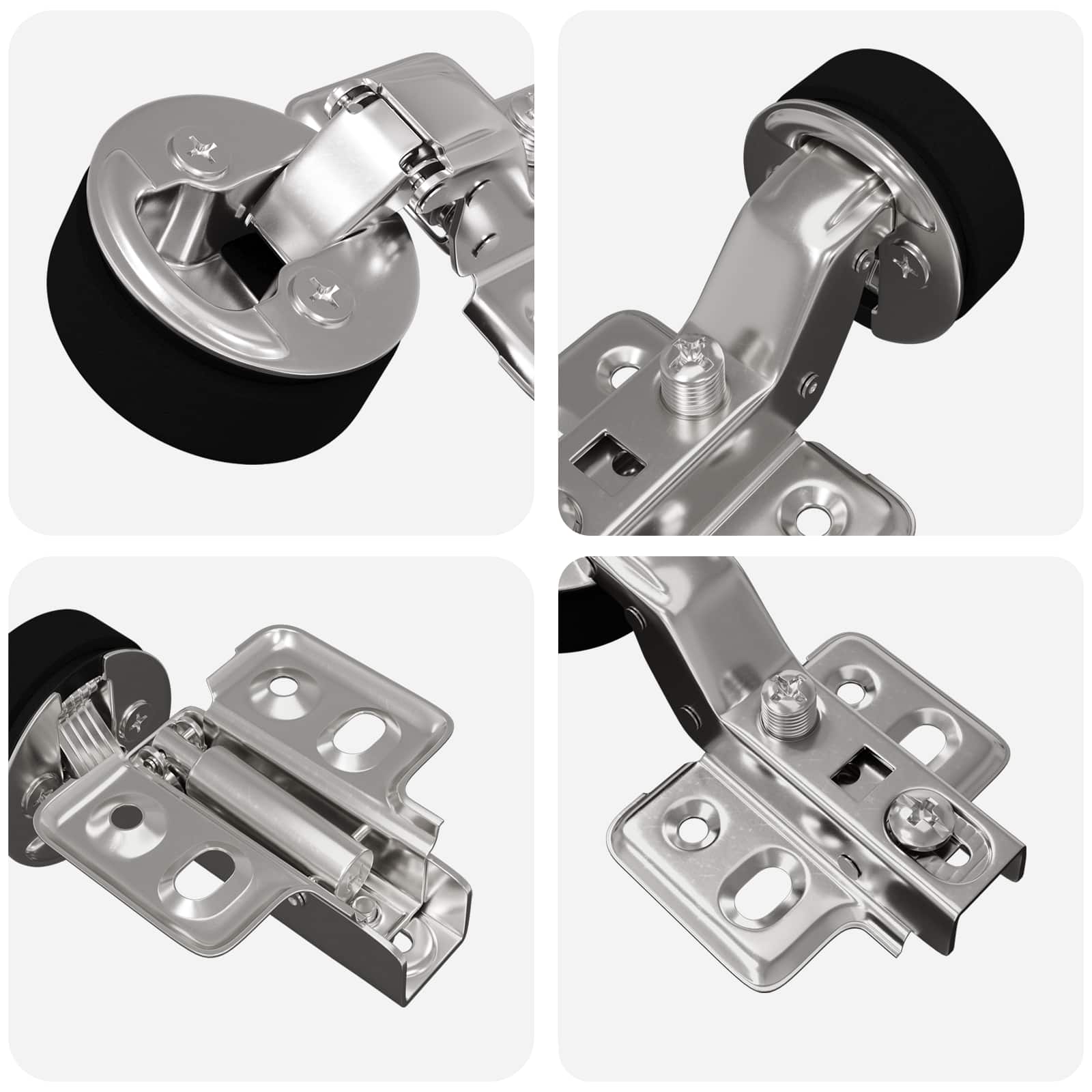 Scharnier 2 Pcs Silber 35 Mm Eisen