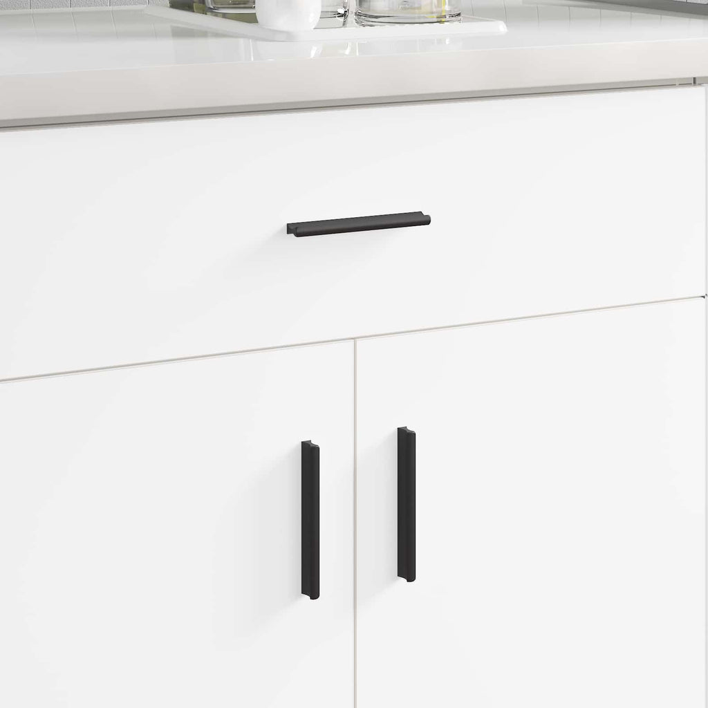 Griff 2 Pcs Schwarz 106 X 7,4 X 15,5 Mm Aluminium