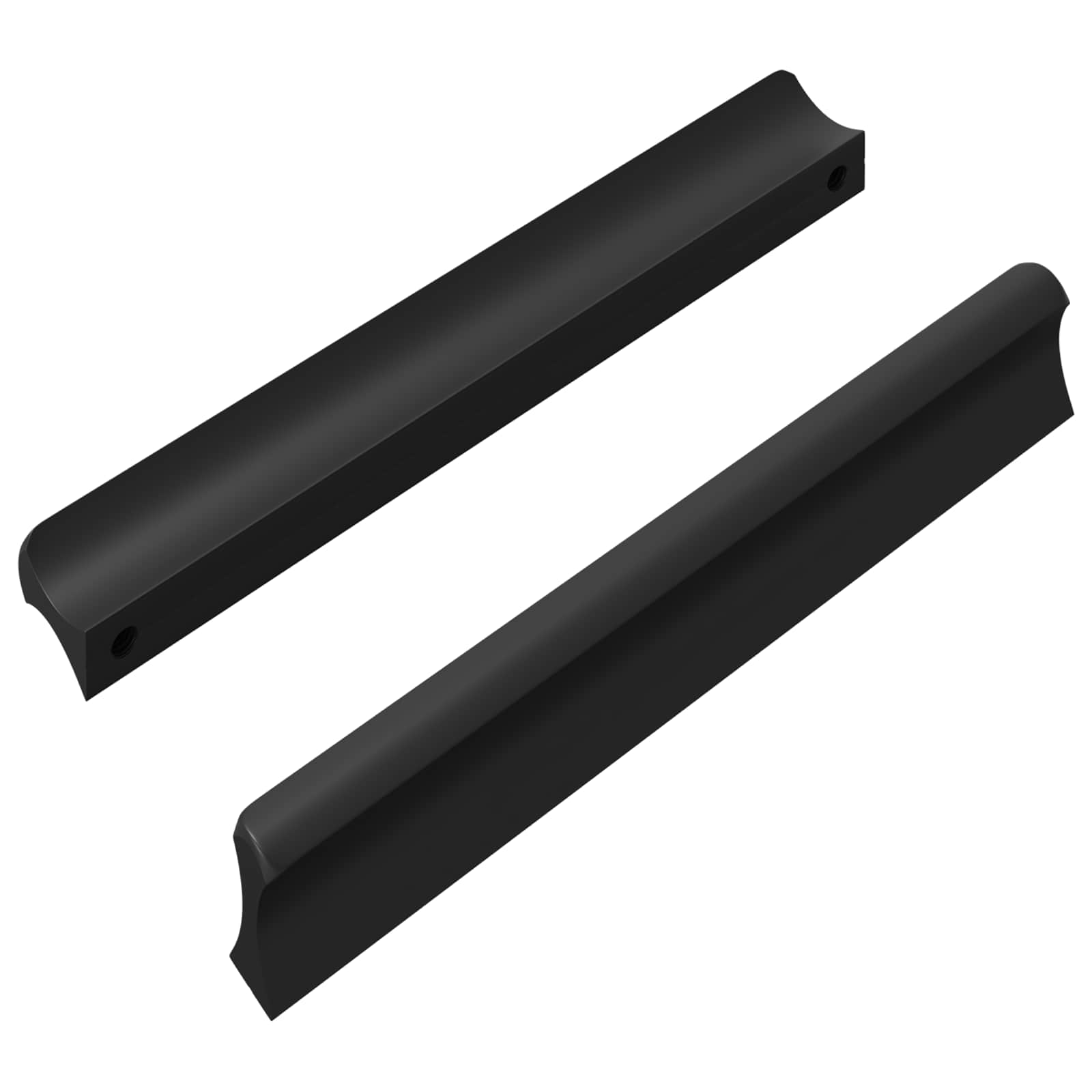Griff 2 Pcs Schwarz 106 X 7,4 X 15,5 Mm Aluminium