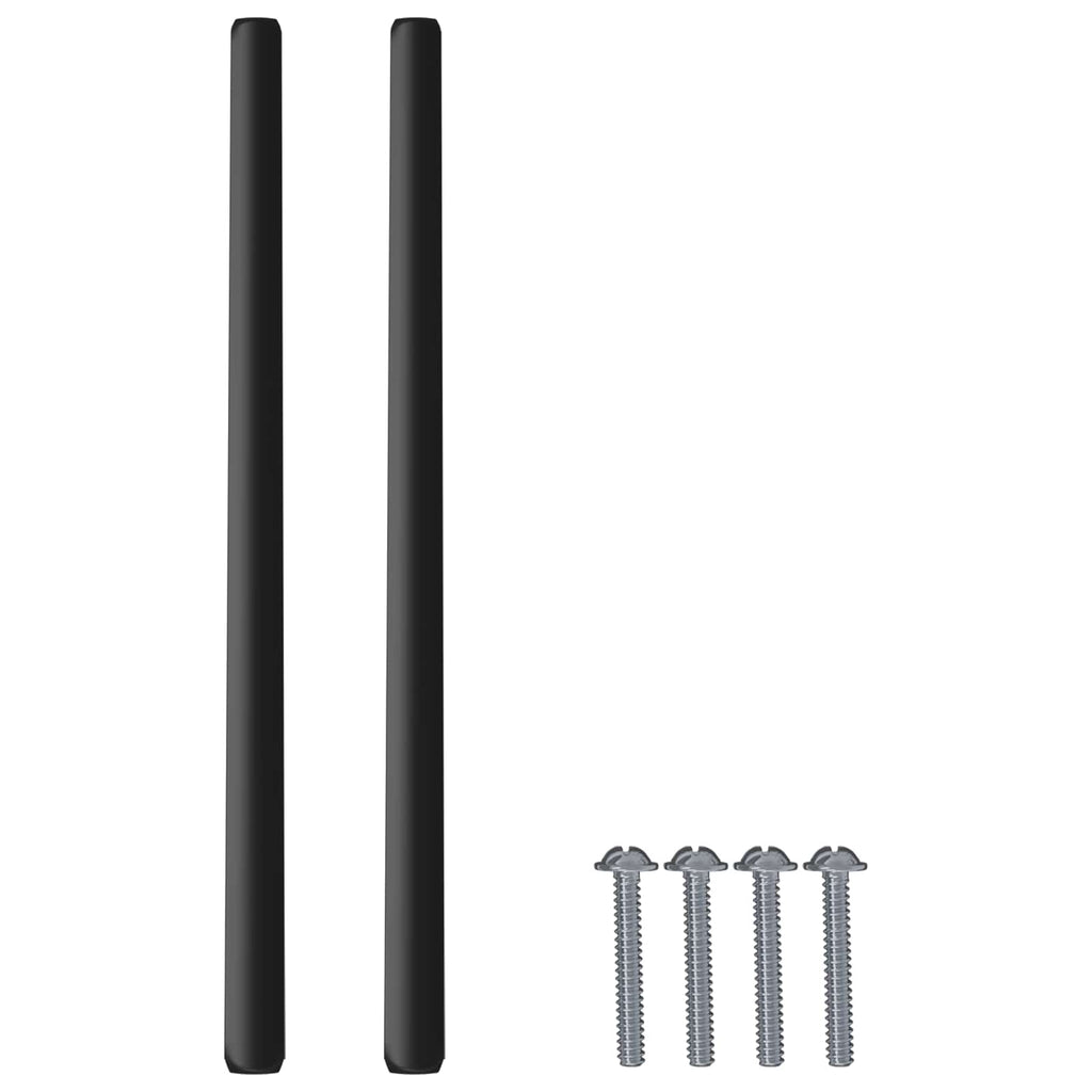 Griff 2 Pcs Schwarz 106 X 7,4 X 15,5 Mm Aluminium