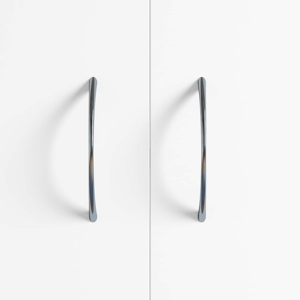 Griff 2 Pcs Silber 107 X 3,6 X 23 Mm Edelstahl
