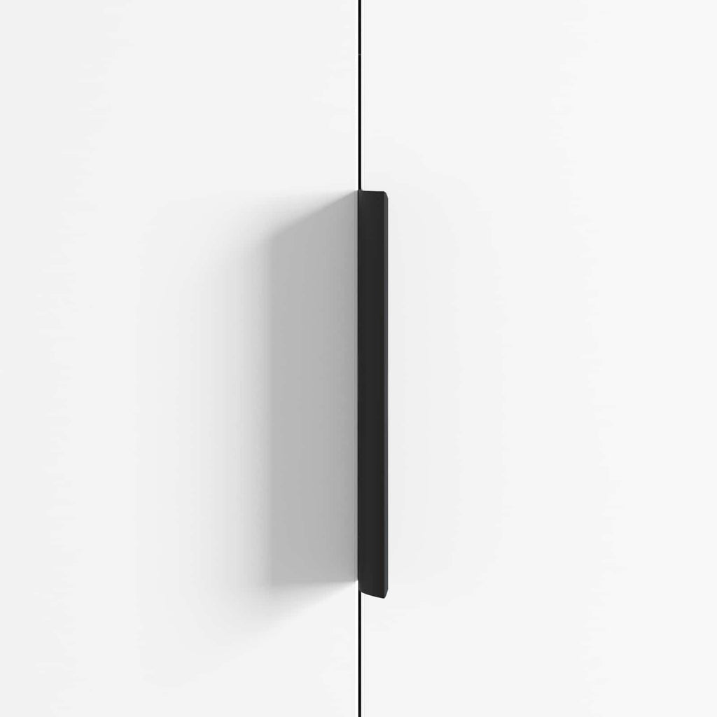 Griff 2 Pcs Schwarz 120 X 39,6 X 17 Mm Aluminium