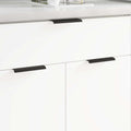 Griff 2 Pcs Schwarz 120 X 39,6 X 17 Mm Aluminium