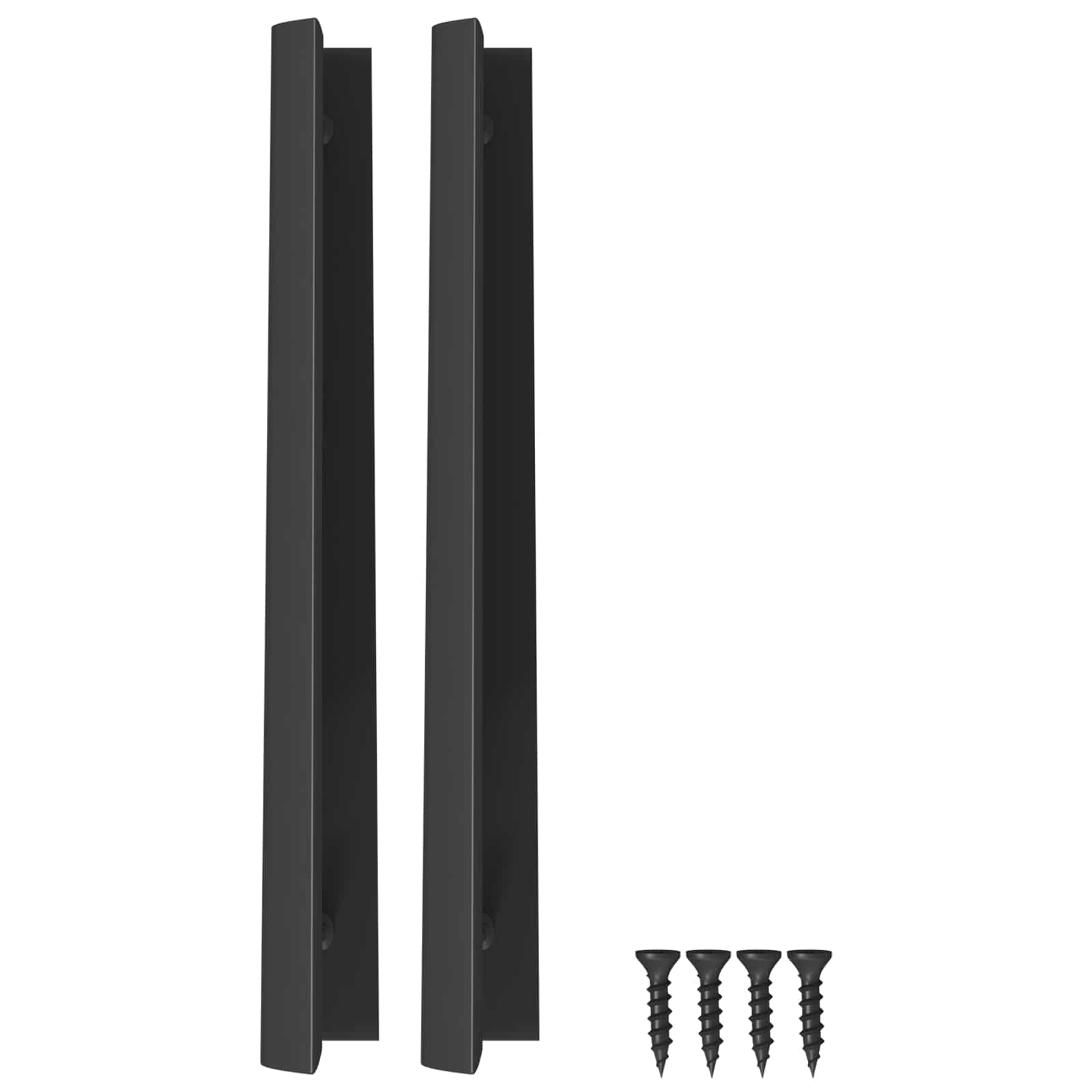 Griff 2 Pcs Schwarz 120 X 39,6 X 17 Mm Aluminium
