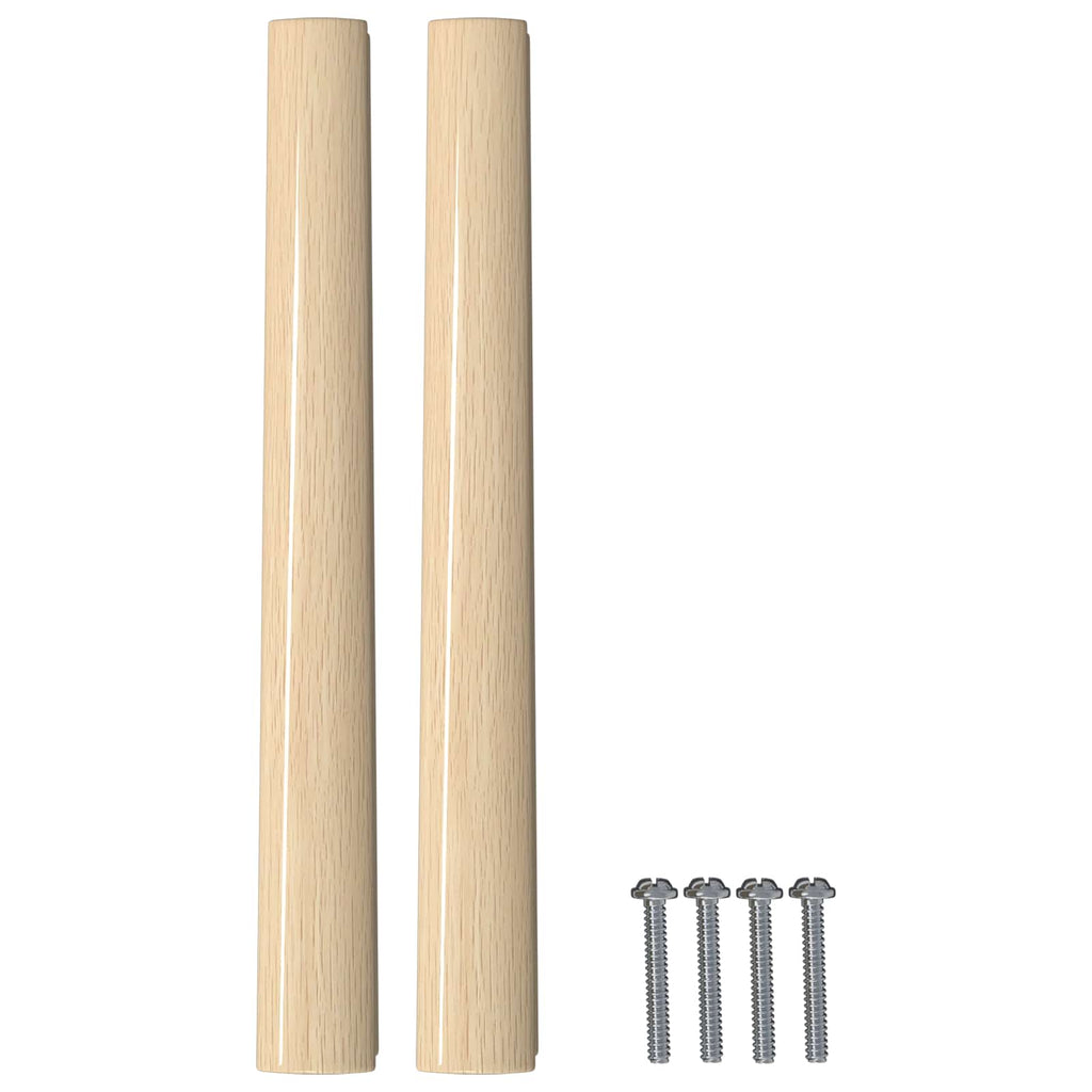 Gerader Griff 2 Pcs Natürliche Holzfarbe 130 X 25 X 30 Mm