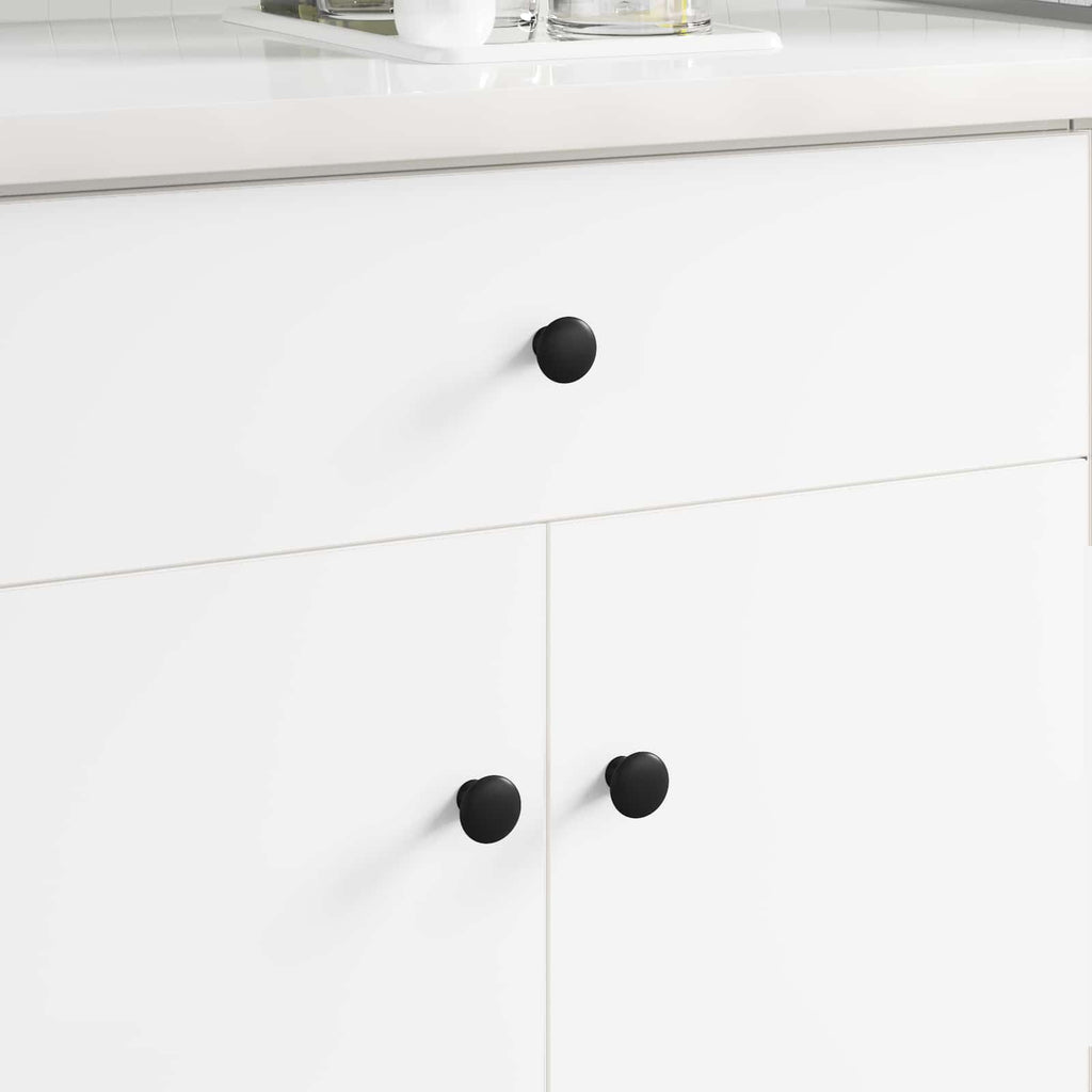 Griff 2 Pcs Schwarz Ø30 Mm Aluminium