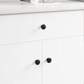 Griff 2 Pcs Schwarz Ø30 Mm Aluminium