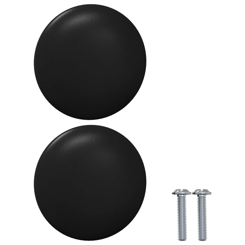 Griff 2 Pcs Schwarz Ø30 Mm Aluminium