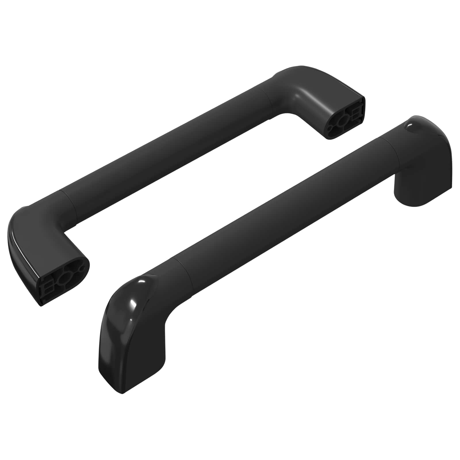 Griff Uni 2 Pcs Schwarz 380 X 34 X 85 Mm Aluminium Und Pp