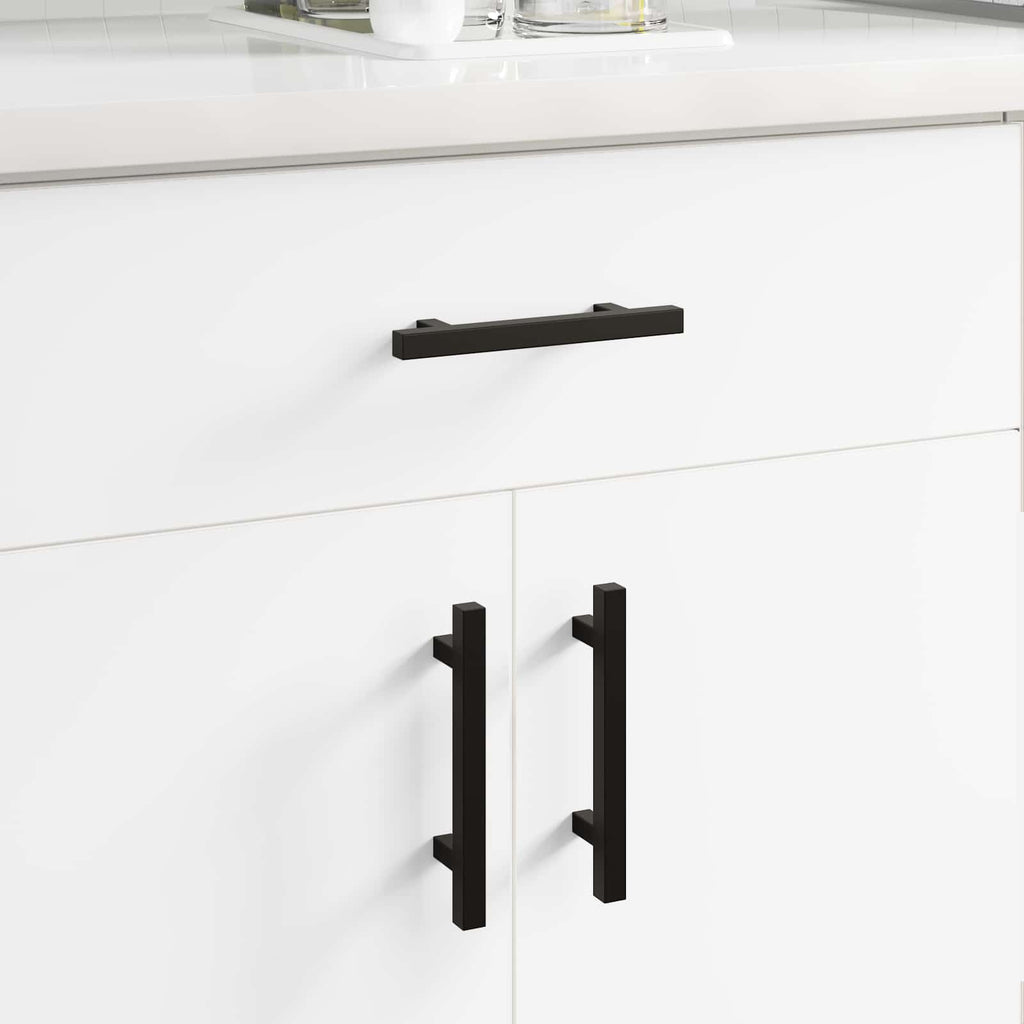 Schrankgriff 2 Pcs Schwarz 150 X 12,3 X 35,2 Mm Edelstahl