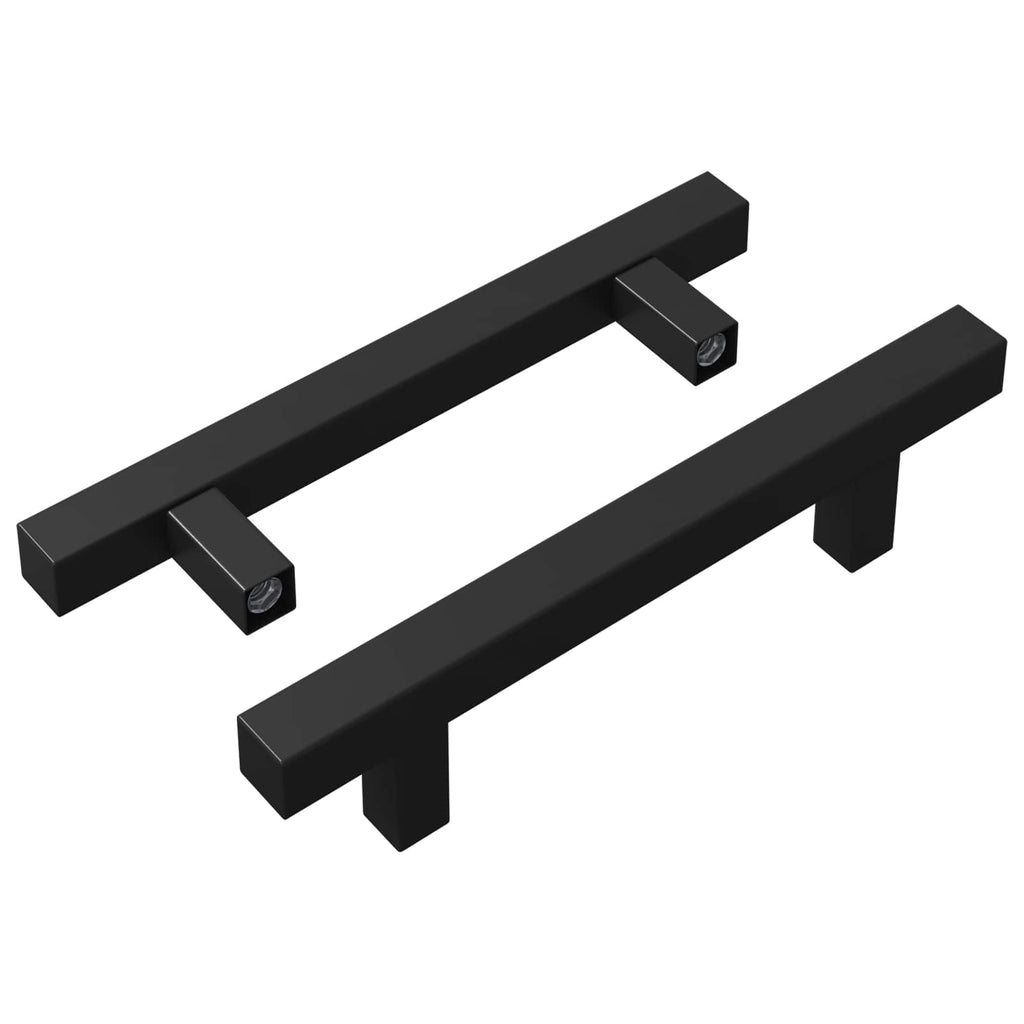 Schrankgriff 2 Pcs Schwarz 150 X 12,3 X 35,2 Mm Edelstahl