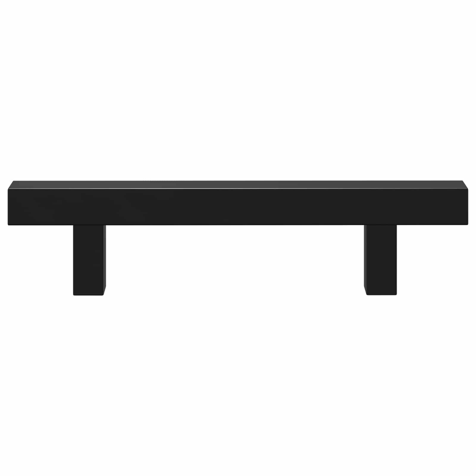 Schrankgriff 2 Pcs Schwarz 150 X 12,3 X 35,2 Mm Edelstahl