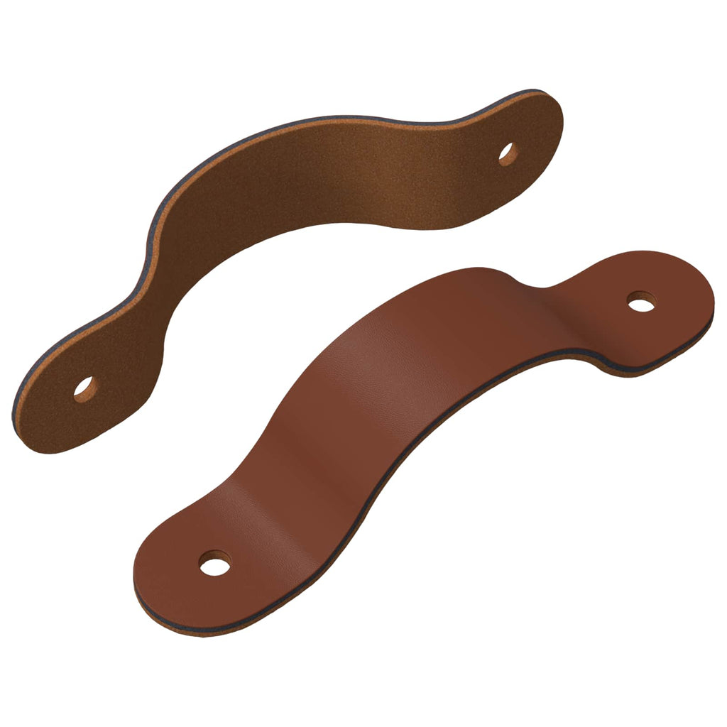 Schrankgriffe 2 Pcs Braun 140 X 25 X 2,3 Mm Pu