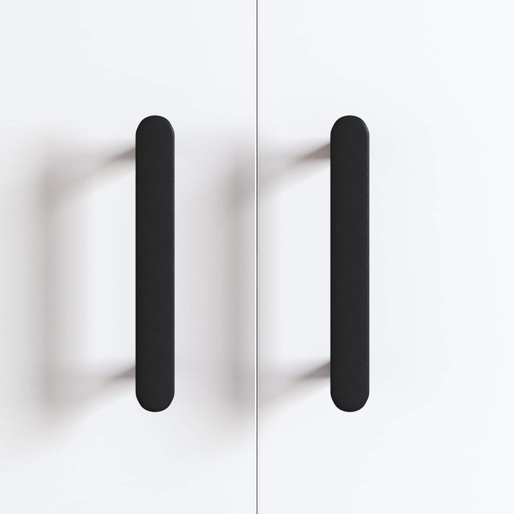 Schrankgriff 2 Pcs Schwarz 121 X 16.6 X 28.3 Mm Eisen