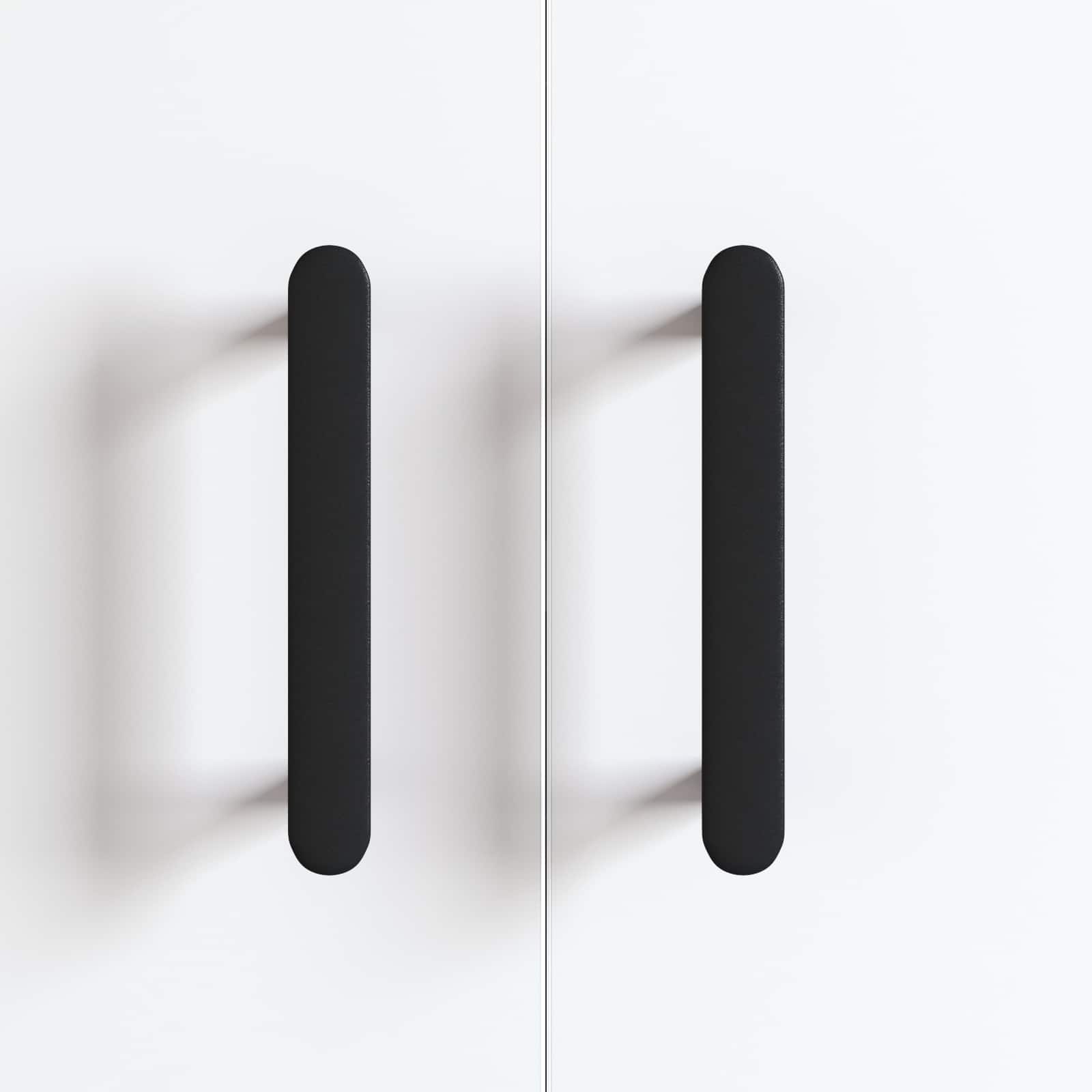 Schrankgriff 2 Pcs Schwarz 121 X 16.6 X 28.3 Mm Eisen