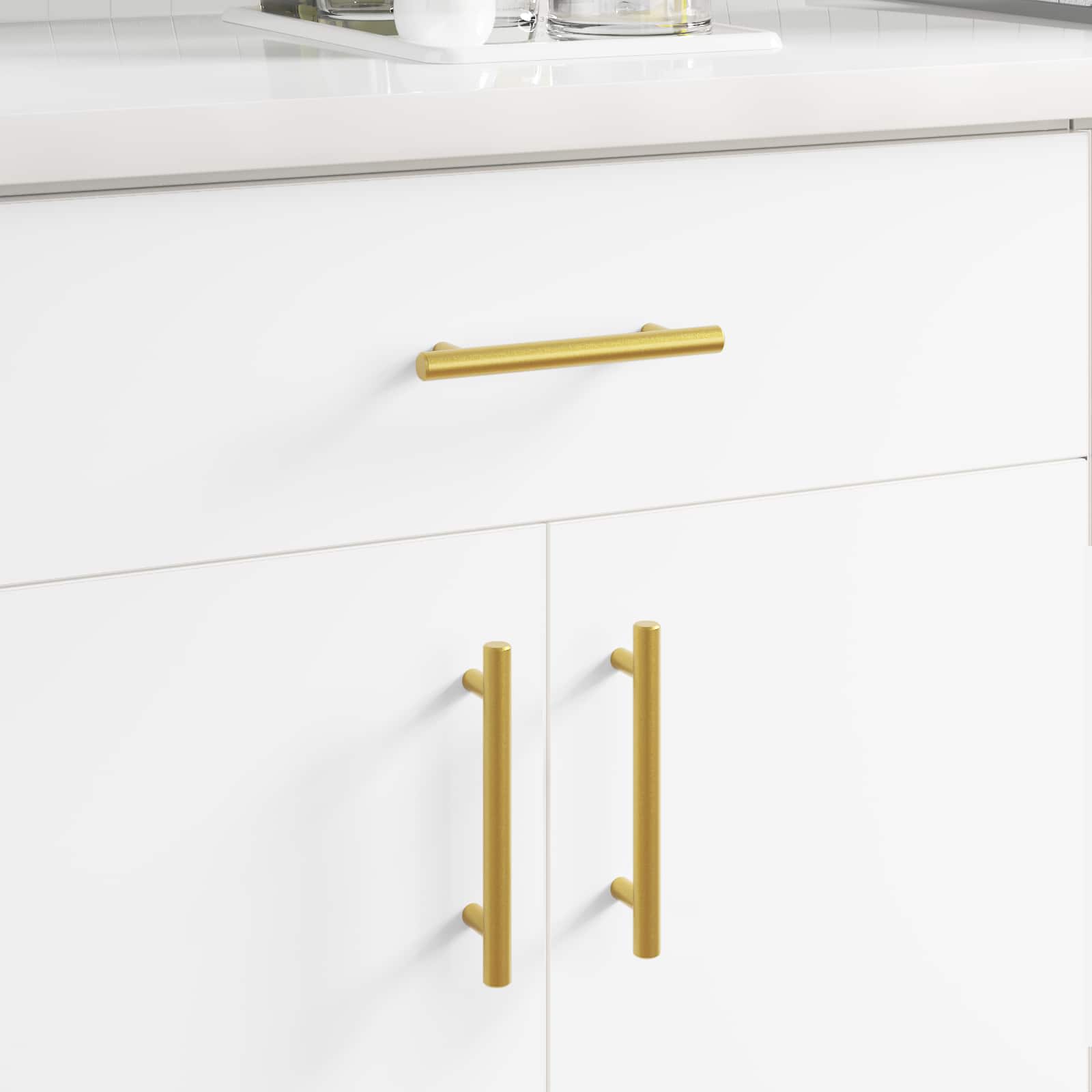 Schrankgriff 2 Pcs Gold 150 Mm Edelstahl